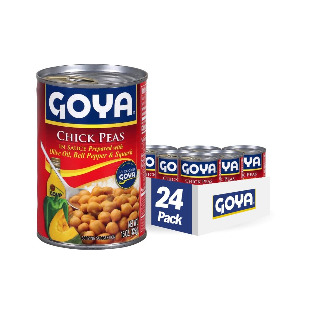 Goya Foods Chick Peas in Sauce (Guisadas), 15-Ounce (Pack of 24)