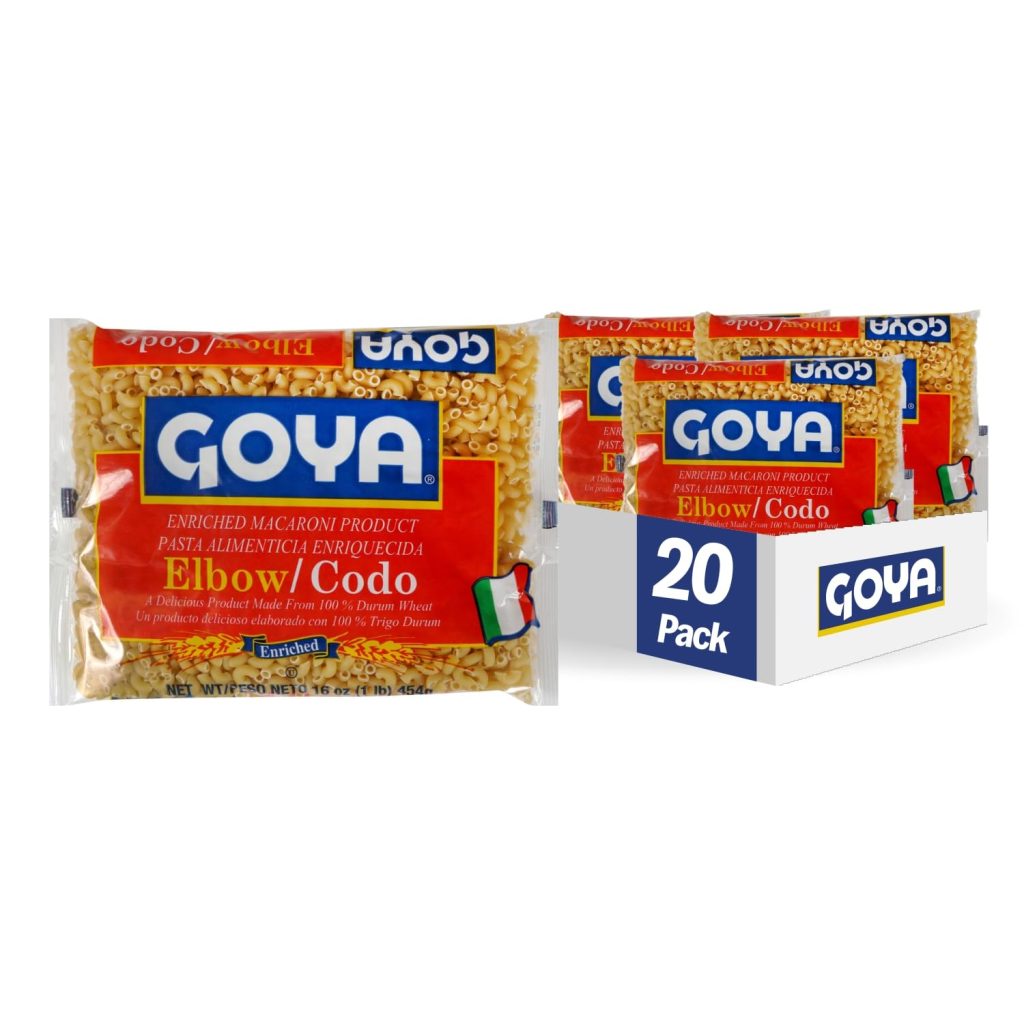 Goya Foods Elbows Pasta, 16-Ounce (Pack of 20)