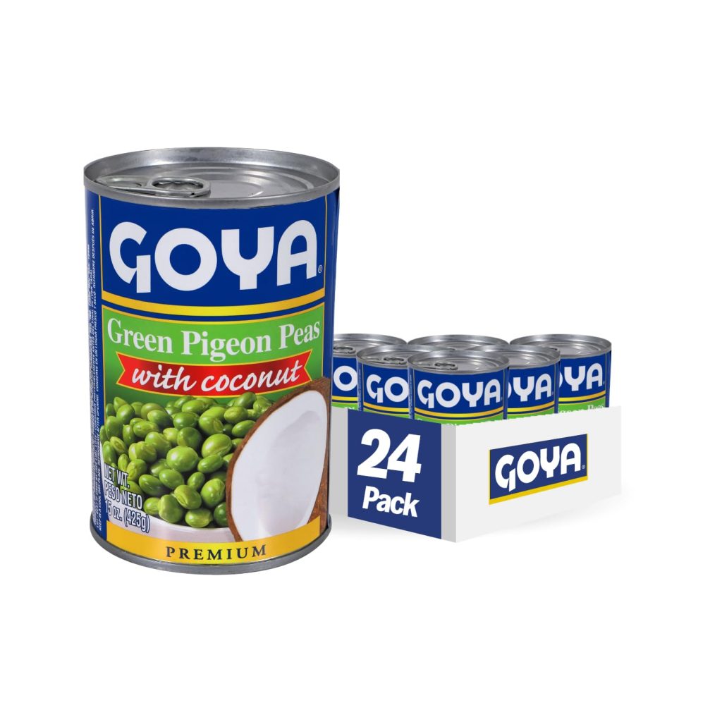 Goya Foods Green Pigeon Peas with Coconut, 15.5 Ounce (Pack of 24), (2005)