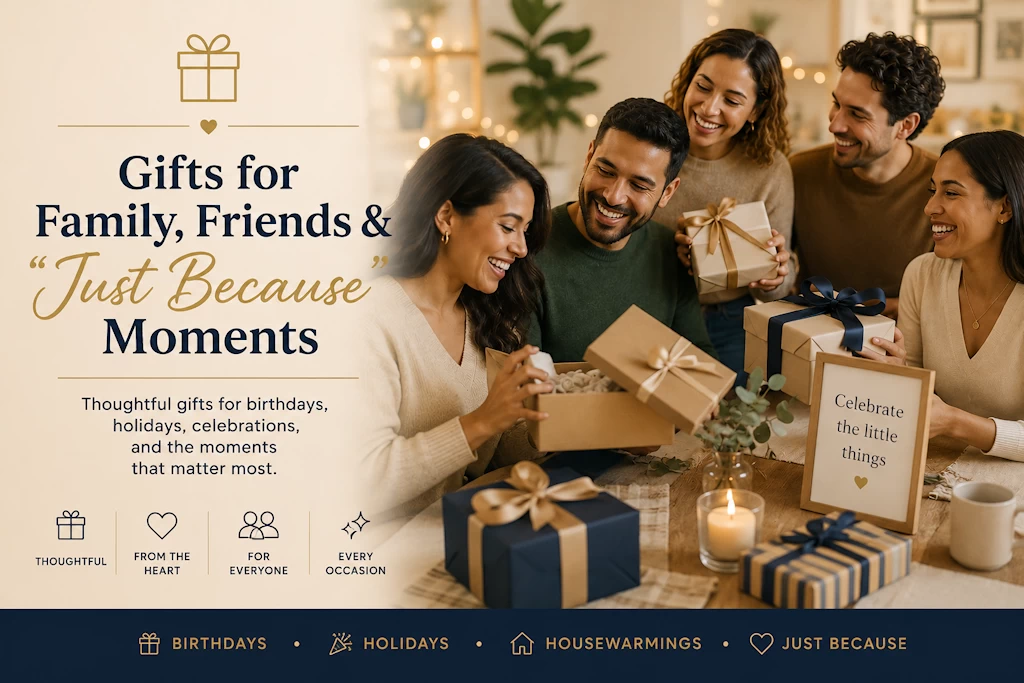 Gifts for Family Friends and Just Because Moments