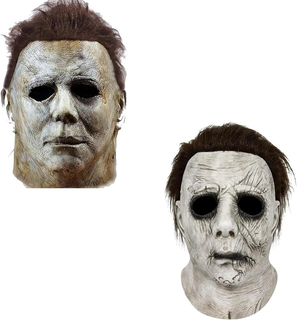 2PACK OF Scary Halloween Mask for Michael Myers, Classic Killer Mike, Horror Scary Mask for Men Women