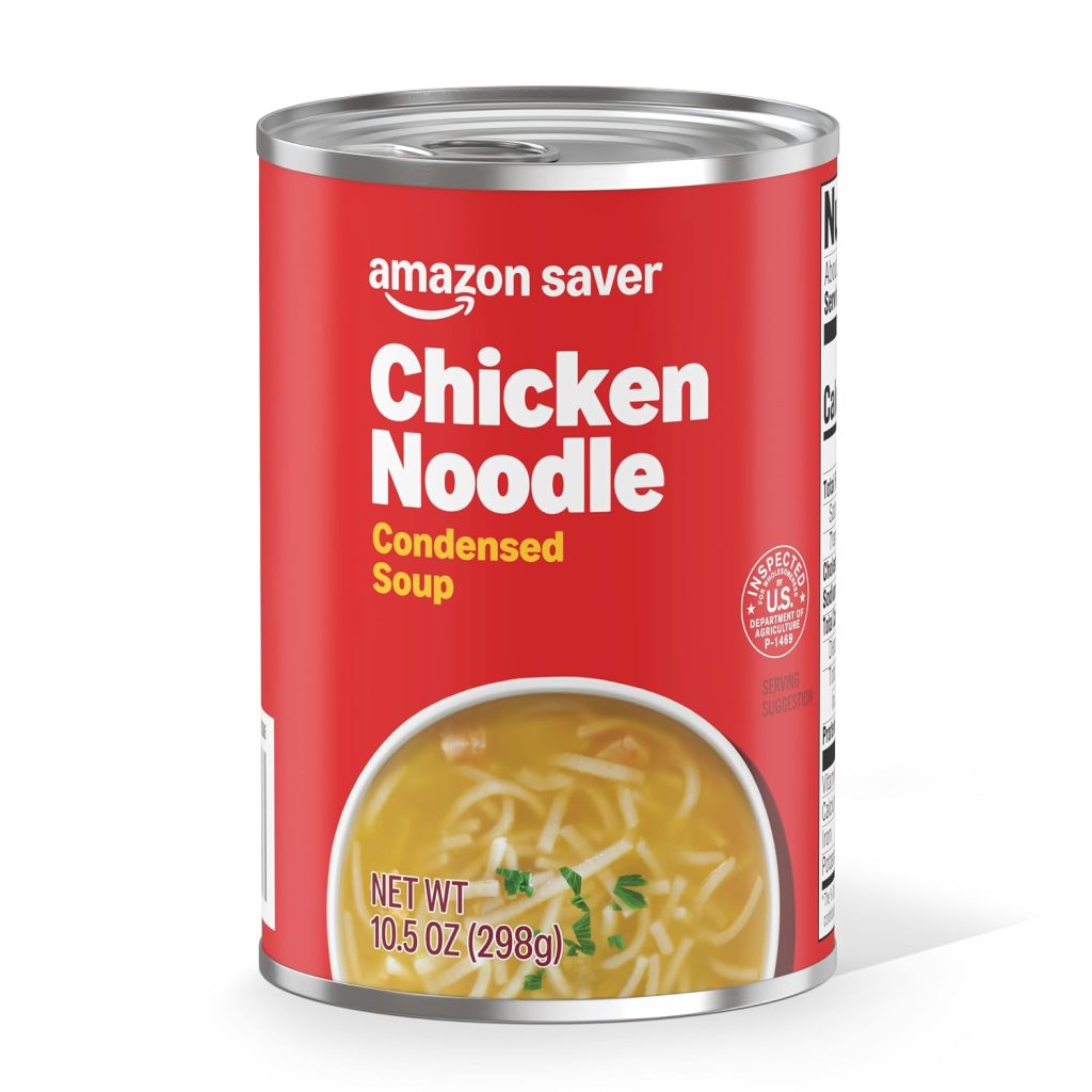Amazon Saver, Chicken Noodle Condensed Soup, 10.5 oz (Previously Happy Belly, Packaging May Vary)