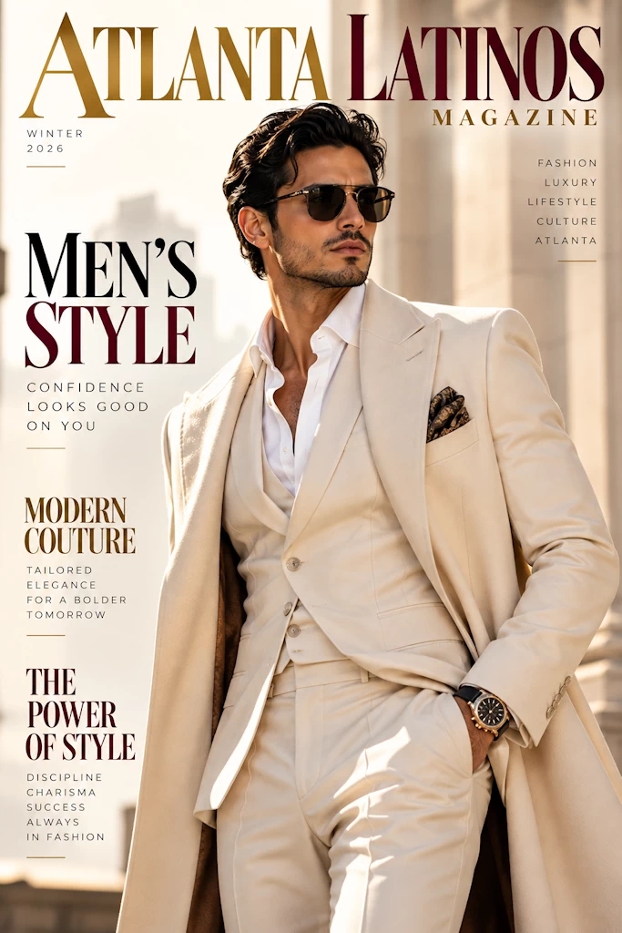 Atlanta Latinos Modern Couture men's high-fashion editorial