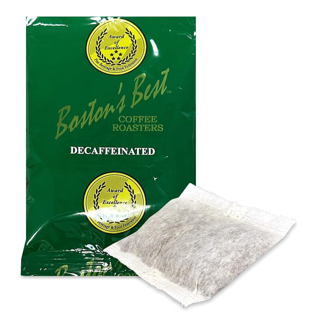 Boston’s Best - In-Room Premium Roast Ground Decaf Coffee Filter Portion Packets, Breakfast Drinks, Pack of 200 (.664 oz. per packet), Use with 4-Cup Drip Coffee Machine