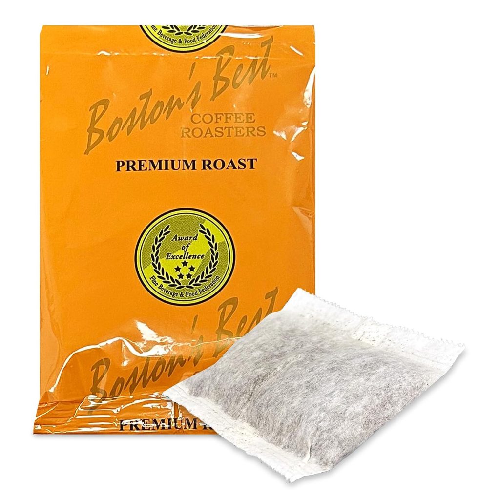Boston’s Best - In-Room Premium Roast Regular Ground Coffee Filter Portion Packets, Brewed Drinks, Pack of 200 (.664 oz. per packet), Use with 4-Cup Drip Coffee Machine