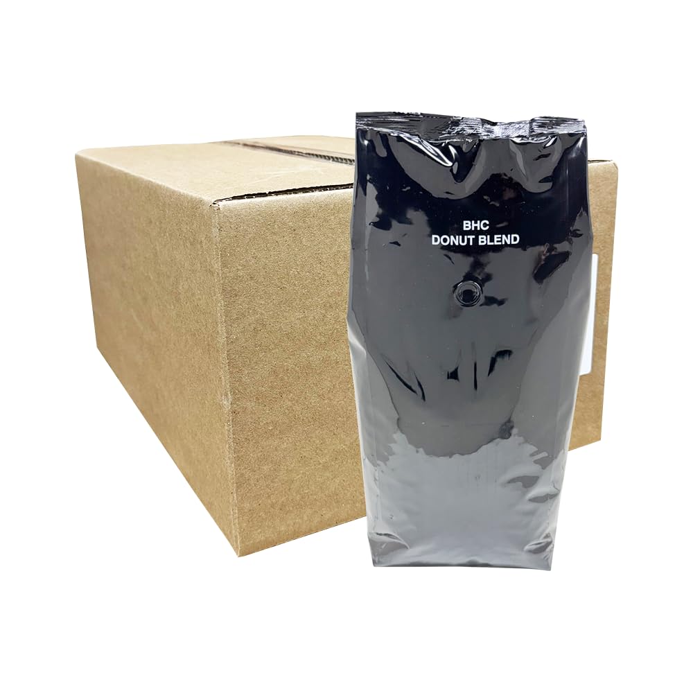 Brickhouse Donut Blend, Medium Roasted Whole Bean Coffee, 6/5LB bags (30LBS)