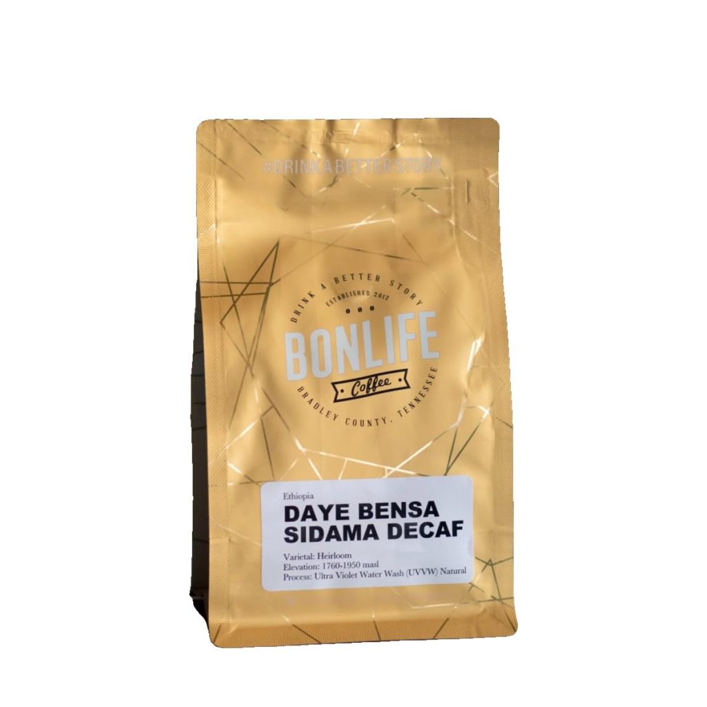 Decaf - Ethiopia Sidama - Roasted by Bonlife Coffee - Freshly Ground Coffee - 5 Pound Bag