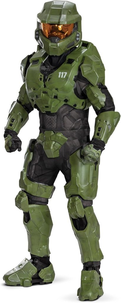 Disguise Halo Master Chief Costume for Kids, Official Halo Infinite Ultra Prestige Costume with Full Armor and Helmet, Child Size (4-6)