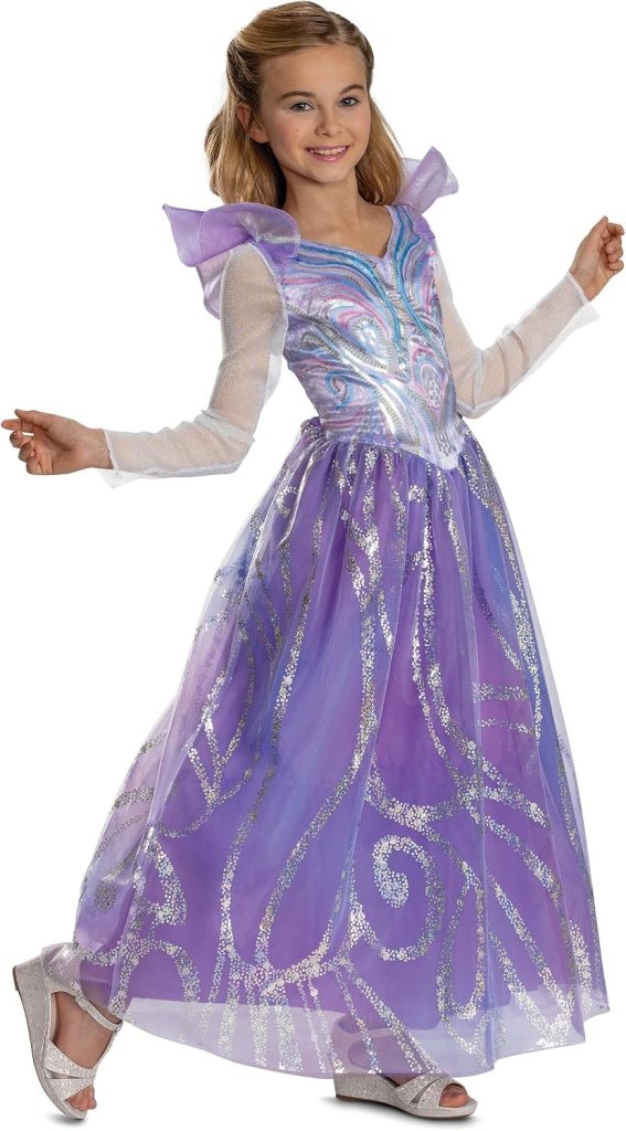 Disguise Wicked Glinda Deluxe For Good Costume, Official Wicked Movie Costume for Kids