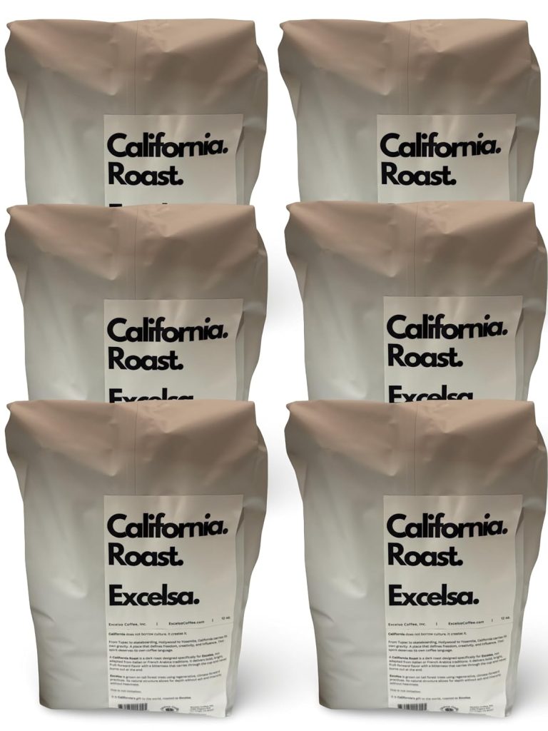 Excelsa Coffee — California Dark Roast Whole Bean Coffee, 30 lb Bulk Bag, 100% Coffea Excelsa, Low Acid, Bold & Smoky, Made from 90-Point Rated Beans