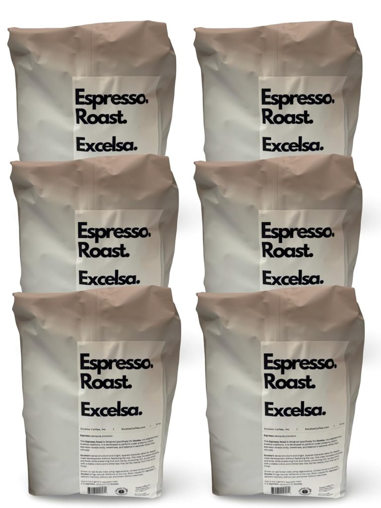 Excelsa Coffee — Espresso Roast Whole Bean Coffee, 30 lb Bulk Bag, 100% Coffea Excelsa, Low Acid, Made from 90-Point Rated Beans