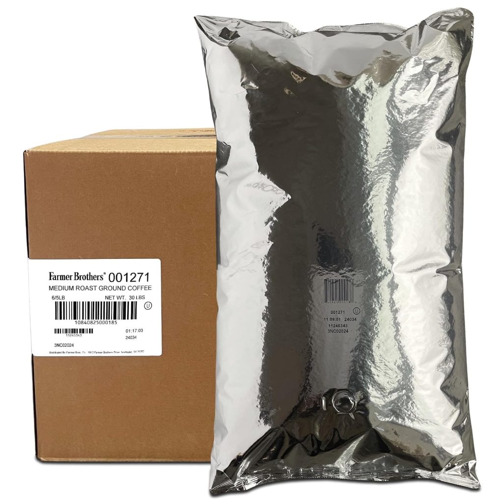 Farmer Brothers Breakfast Blend Ground Coffee, 5 lb Bag (Pack of 6)