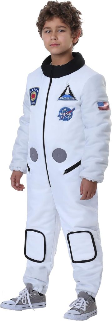 Fun Costumes Deluxe Astronaut Costume for Kids Child Space Suit Halloween Costume Nasa Outfit Kids