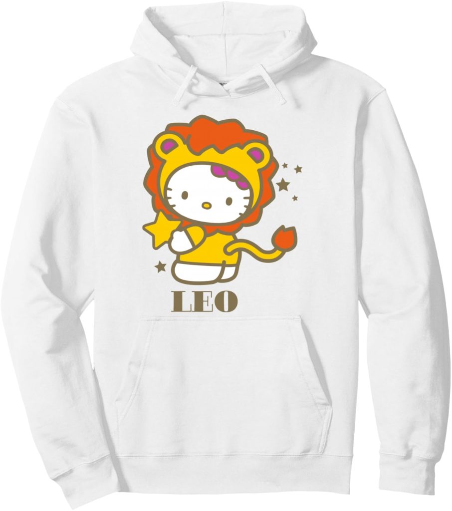 Hello Kitty Leo Hello Kitty In Celestial Lion Costume Zodiac Pullover Hoodie