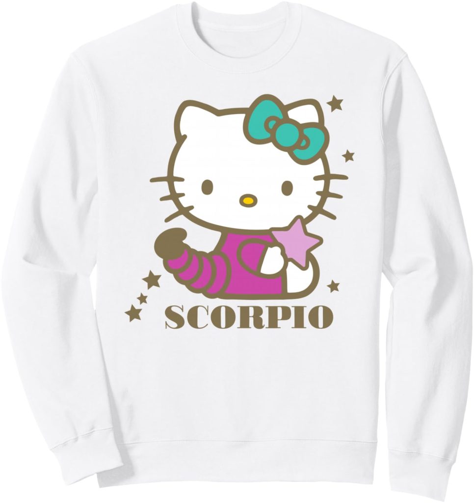 Hello Kitty Scorpio Hello Kitty In Scorpion Costume Zodiac Sweatshirt