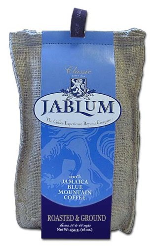 Jablum Jamaica Blue Mountain Coffee, Ground, 16 oz bag, 5 pack
