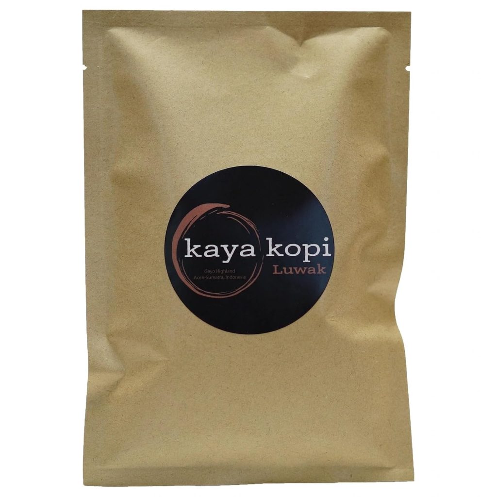 Kaya Kopi Premium Kopi Luwak From Indonesia Wild Palm Civets Arabica Coffee Beans (1 Kilogram) (Dark Roast)