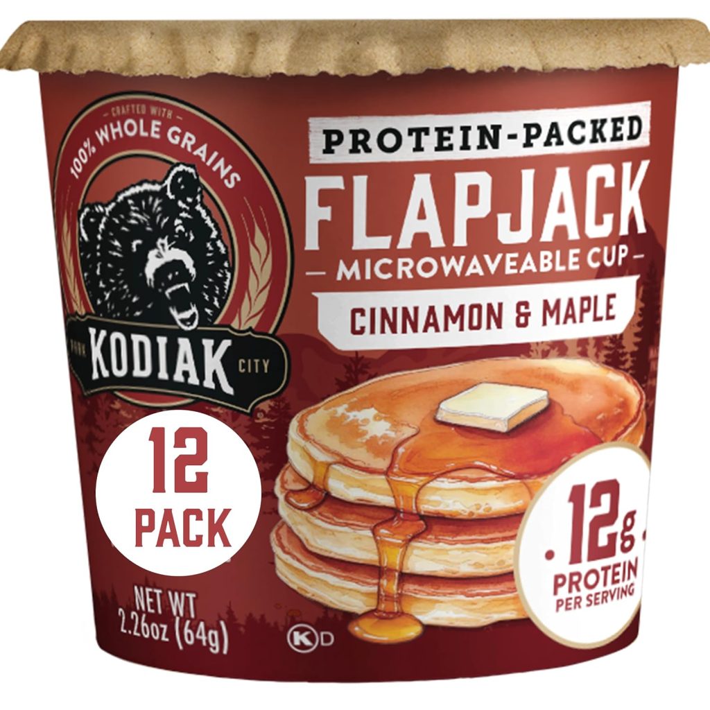Kodiak Cakes Pancake On the Go, Cinnamon and Maple, 2.26 Ounce (Pack of 12)