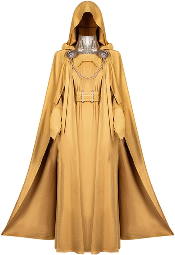 Latverian Witch Yellow Robe Cosplay Costume Halloween Outfit