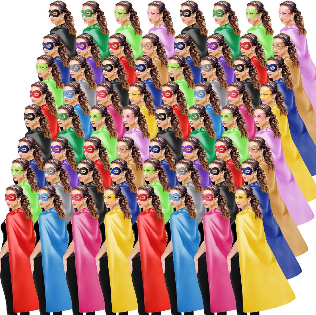 Leyndo Halloween Party Capes and Masks for Adults
