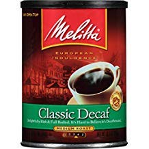 Melitta Coffee, Classic Decaf, Medium Roast, Ground, 10.5 Ounce (Pack of 12)