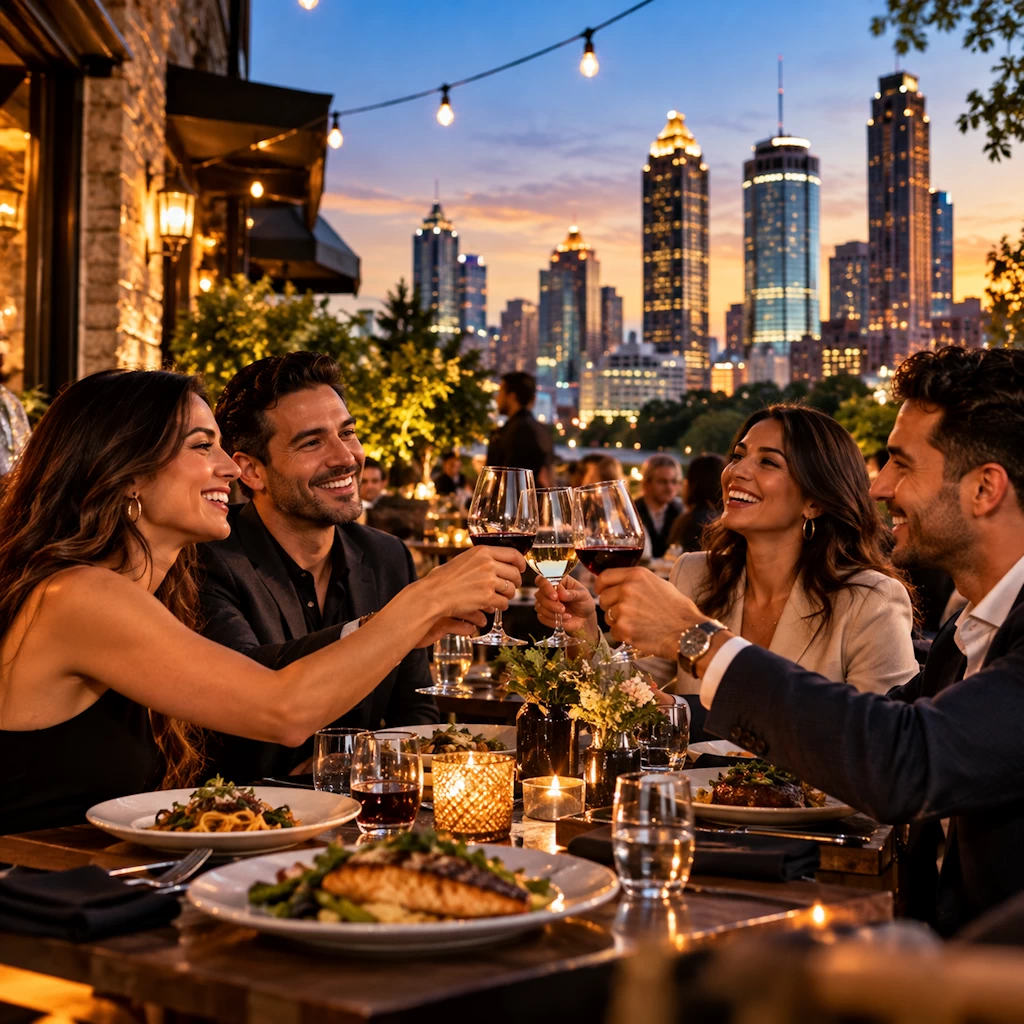 Rooftop dining and nightlife in Atlanta Georgia