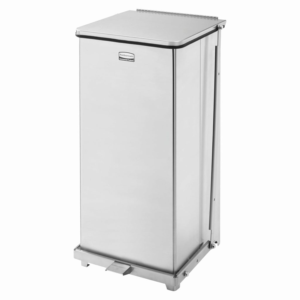 Rubbermaid Commercial Products Defenders Biohazard Trash Can, 13G
