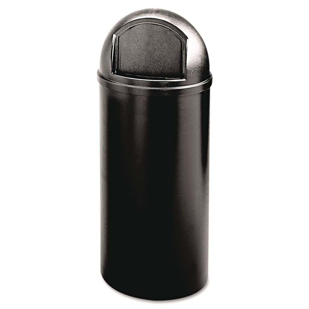 Rubbermaid Commercial Products Marshal Classic Trash Can, Black, 15-Gallon