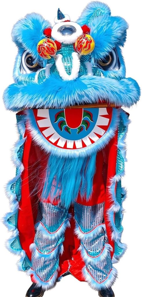Single Lion Dance Mascot Costume With Tail and Pants