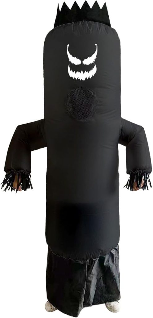 Studio Halloween Adult's Black Inflatable Create A Face Air Dancer Costume