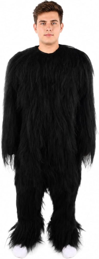 Unisex Hairy Warrior Ape Military Leader Mask – Realistic Full Face Furry Mask for Costume Parties Halloween