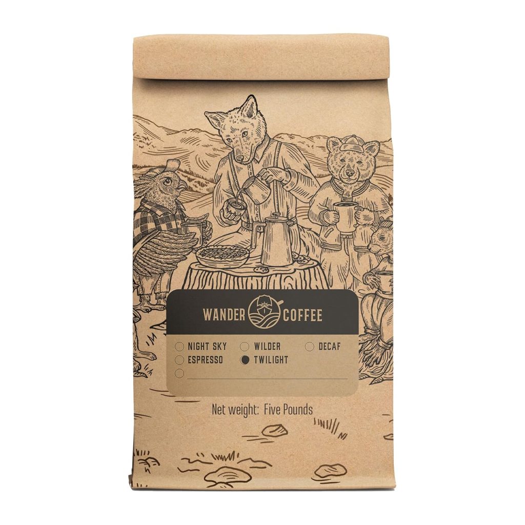Wander Coffee Organic Twilight Blend – Medium-Dark Roast Coffee Beans – Brown Sugar & Dark Chocolate Notes – Colombian Coffee Whole Bean or Ground – Smooth Morning Coffee – Bulk Options for Coffee Shops, Restaurants, Offices & Churches
