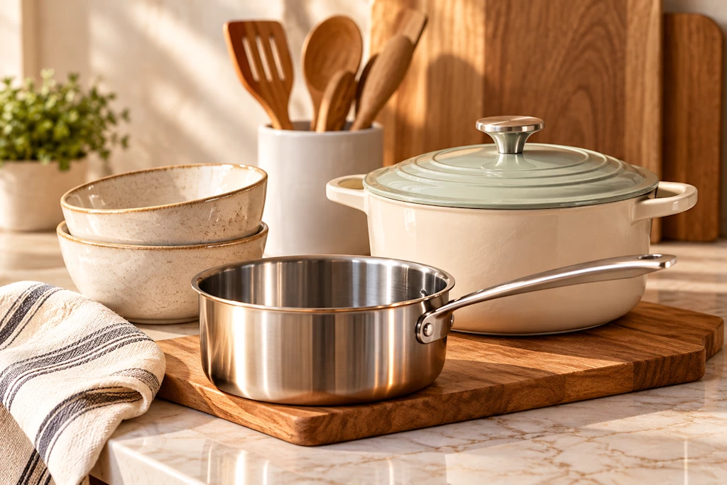 Elegant kitchen essentials for a newlywed home