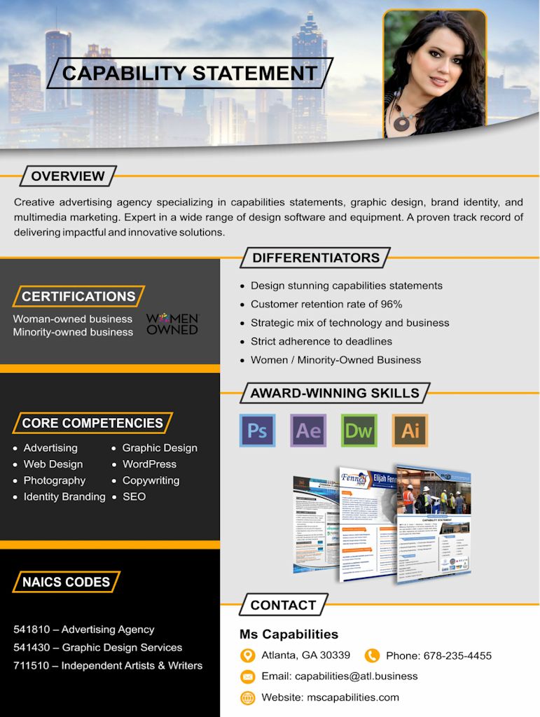 Order Stunning Capabilities Statements Online Custom Capabilities