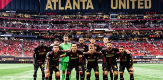 The Atlanta United Starting XI before the match against New England Revolution