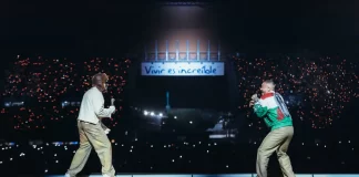 Bad Bunny, J Balvin Reconcile at Final Show of Debi Tirar Mas Fotos Tour