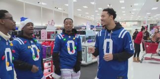 Colts' Cam Bynum spreads holiday cheer with shopping event for families