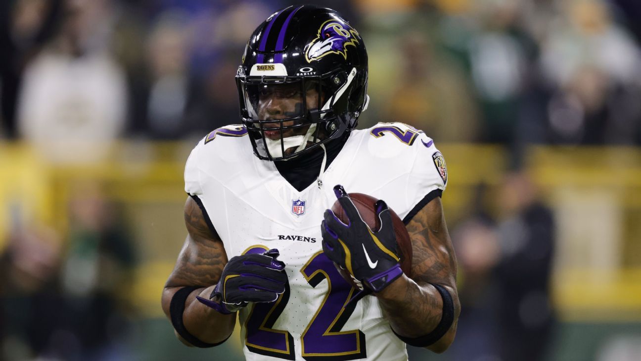 Derrick Henry rushes for 216 yards, 4 scores in Ravens' win
