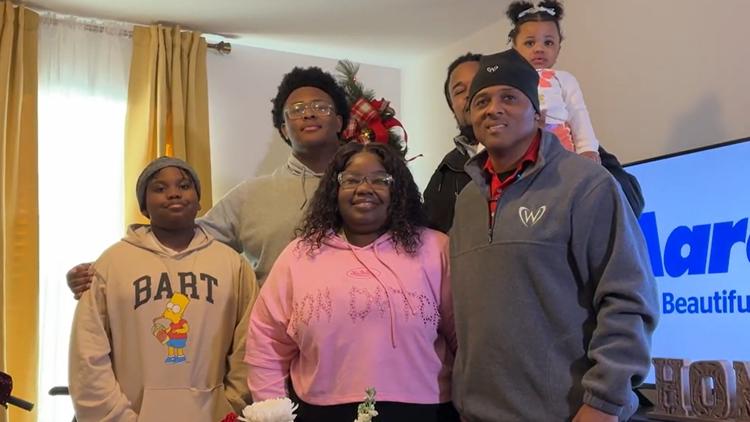 Falcons legend marks milestone by giving away 250th home for single mom