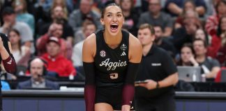 Logan Lednicky caps dream with volleyball title at Texas A&M