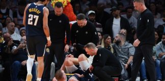Nikola Jokic es baja 4 semanas por hiperextensión de rodilla