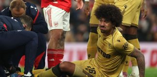 USMNT's Chris Richards stretchered off in Carabao Cup match