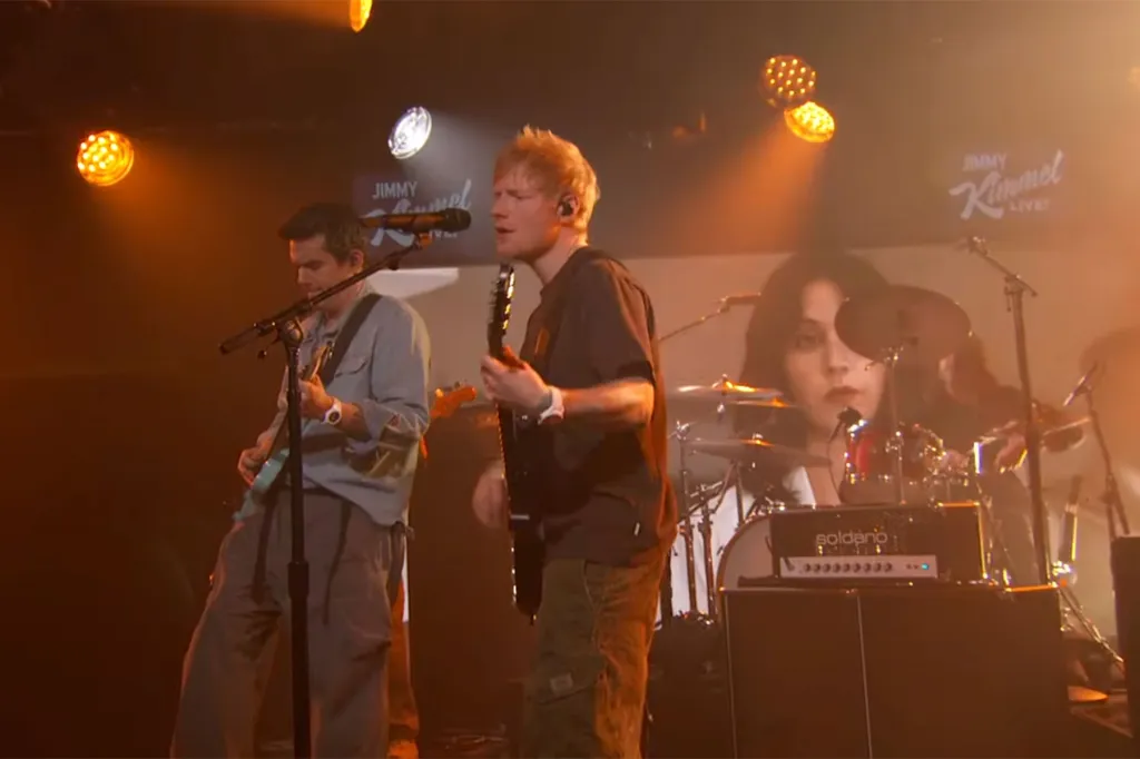 Ed Sheeran & John Mayer Perform 'Drive' With Dave Grohl: Video