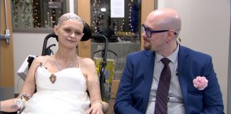 Hospital staff grant dream wedding for couple amid bride's rare cancer diagnosis