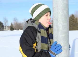 Is getting your tongue stuck to a frozen pole in winter a myth? Not exactly