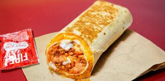 Taco Bell launches spicy Volcano Quesarito nationwide