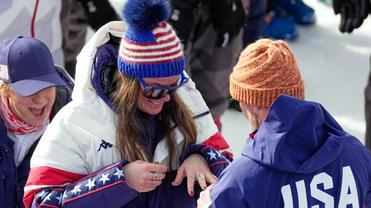 Breezy Johnson gets engaged minutes after finishing final Olympic run Breezy Johnson gets engaged minutes after finishing final Olympic run of 2026