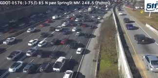 Construction, accident on 75/85 connector in both directions cause major traffic delays, closes lanes
