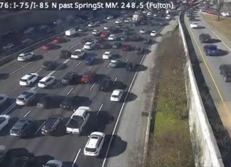 Construction, accident on 75/85 connector in both directions cause major traffic delays, closes lanes