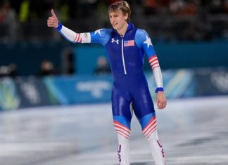 Did Jordan Stolz deliver as the favorite in the Olympic 1,000 meters speed skating race?